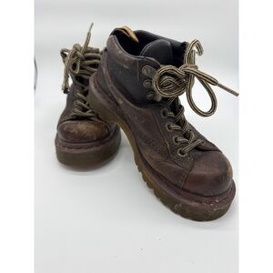 Vintage Dr. Martens 8287 Style Chunky Grizzly Brown Leather Boots US L 5/ US M 4